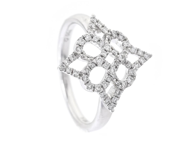 Smycken, RING, 18K vitguld