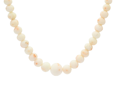 Smycken, COLLIER, kulor av vit korall