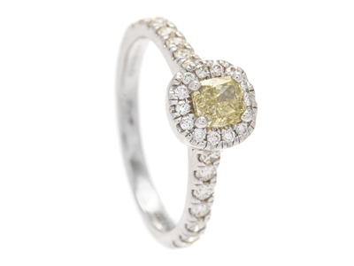 Smycken, RING, 18K vitguld