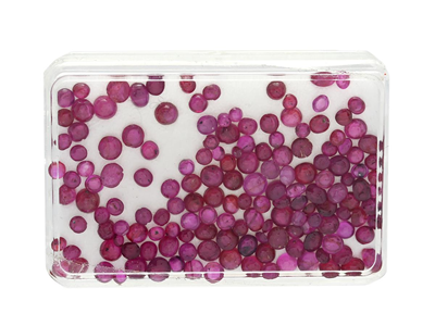 Ädelstenar, RUBINER, cabochonslipade