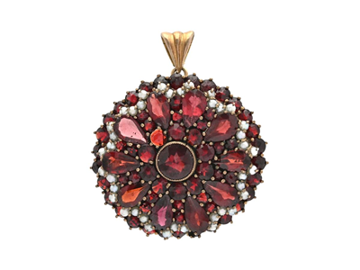 Smycken, HÄNGE/BROSCH, gulmetall