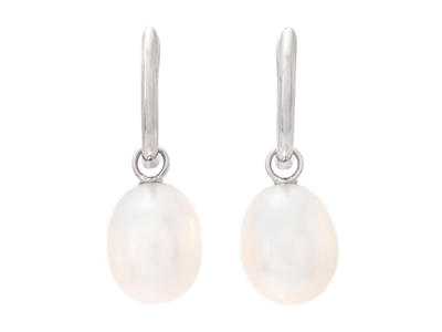 Smycken, PÄRLÖRHÄNGEN, 18K vitguld
