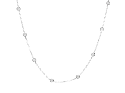 Smycken, COLLIER, 18K vitguld