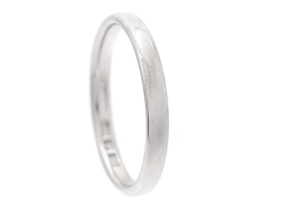 Smycken, SLÄT RING, 18K vitguld