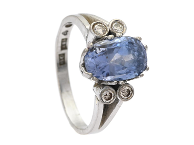 Smycken, RING, 18K vitguld