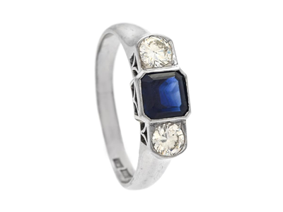 Smycken, RING, 18K vitguld