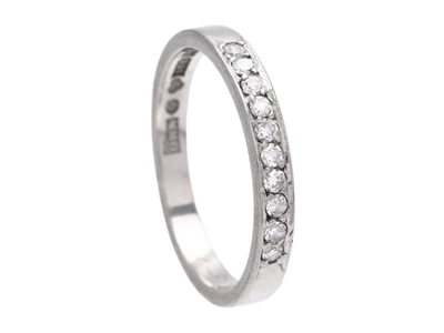 Smycken, ALLIANSRING, 18K vitguld
