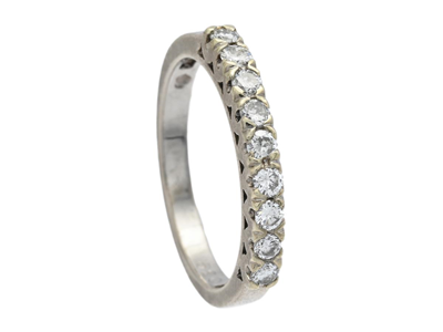 Smycken, ALLIANSRING, 18K vitguld