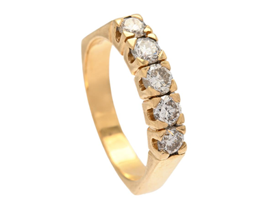 Smycken, ALLIANSRING, 18K guld