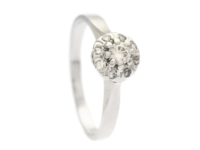 Smycken, RING, 18K vitguld