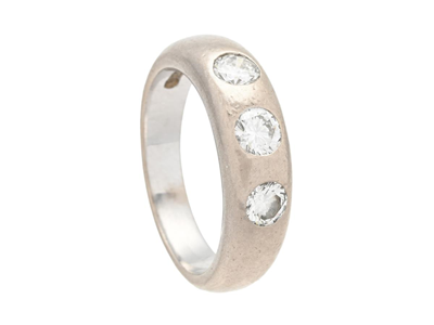 Smycken, RING, 18K vitguld