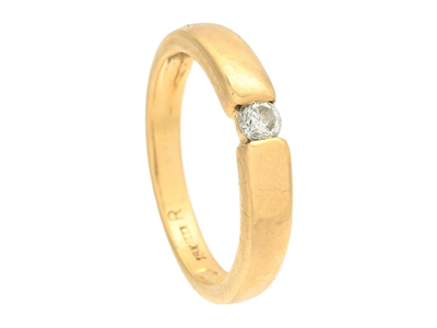 Smycken, ENSTENSRING, 18K guld