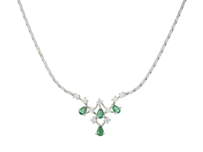 Smycken, COLLIER, 18K vitguld