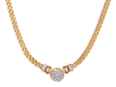 Smycken, Collier, 18K guld/vitguld