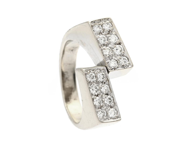 Smycken, RING, 18K vitguld