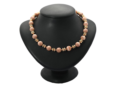 Smycken, COLLIER, rosa solsten