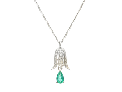 Smycken, COLLIER, platina