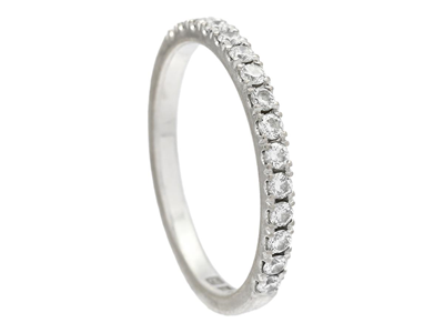 Smycken, ALLIANSRING, 18K vitguld