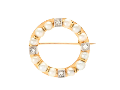 Smycken, BROSCH, 18K guld