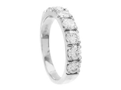 Smycken, ALLIANSRING, 18K vitguld