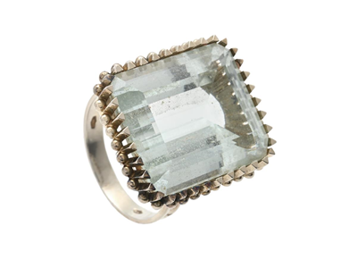 Smycken, RING, 18K vitguld