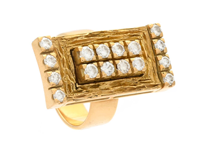Smycken, RING, 18K guld