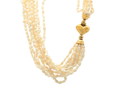 Smycken, PÄRLCOLLIER, flerradigt