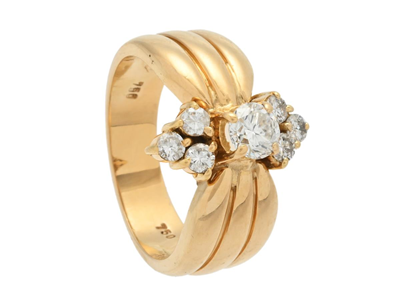 Smycken, RING, 18K guld