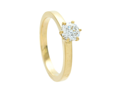 Smycken, ENSTENSRING, 18K guld