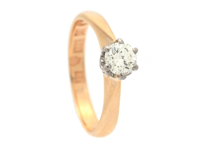 Smycken, ENSTENSRING, 18K guld