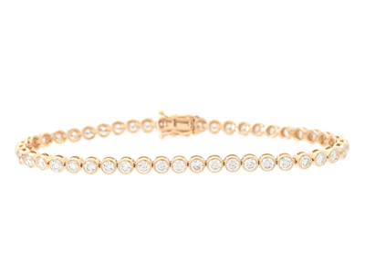 Smycken, TENNISARMBAND, 18K guld