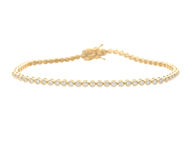 Smycken, TENNISARMBAND, 18K guld