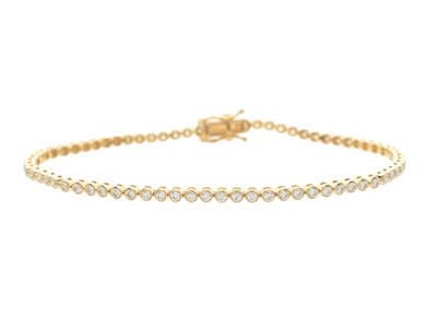Smycken, TENNISARMBAND, 18K guld