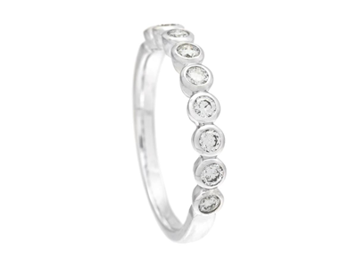 Smycken, ALLIANSRING, 18K vitguld