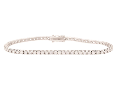 Smycken, TENNISARMBAND, 18K vitguld