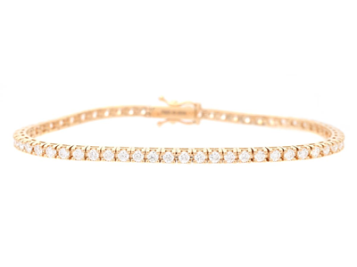 Smycken, TENNISARMBAND, 18K guld