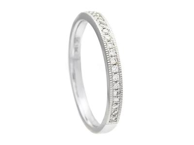 Smycken, ALLIANSRING, 18K vitguld