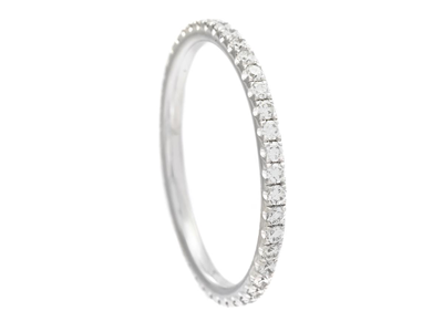Smycken, HELALLIANSRING, 18K vitguld