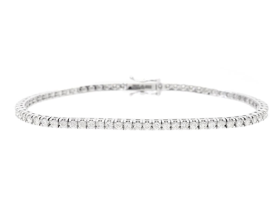 Smycken, TENNISARMBAND, 18K vitguld
