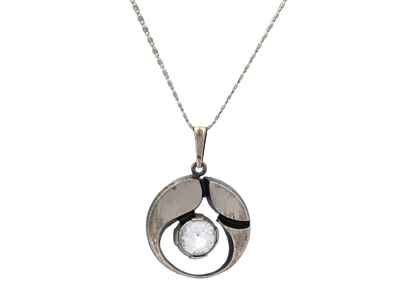 Smycken, HÄNGE MED KEDJA, silver