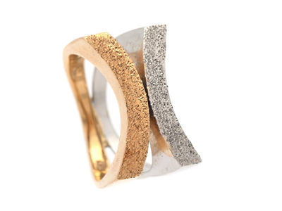 Smycken, RING, 18K guld/vitguld