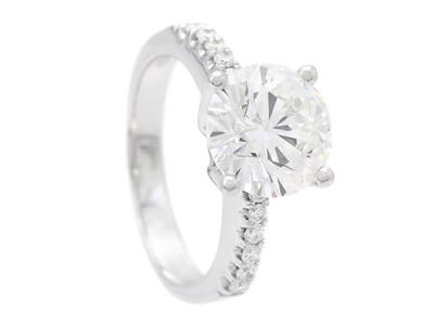Smycken, RING, 18K vitguld