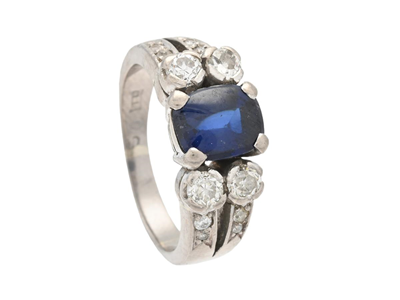 Smycken, RING, 18K vitguld