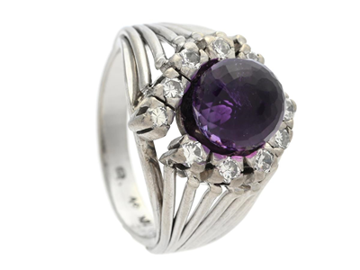 Smycken, RING, 18K vitguld