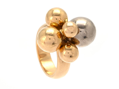 Smycken, RING, 18K guld/vitguld