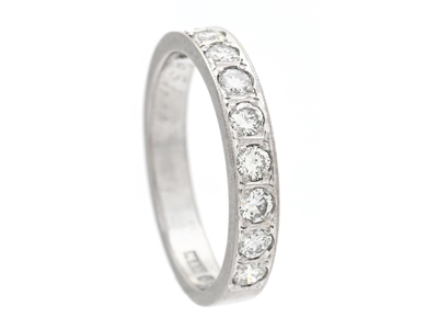 Smycken, ALLIANSRING, 18K vitguld