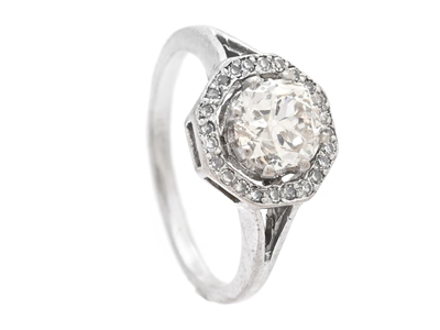 Smycken, RING, 18K vitguld