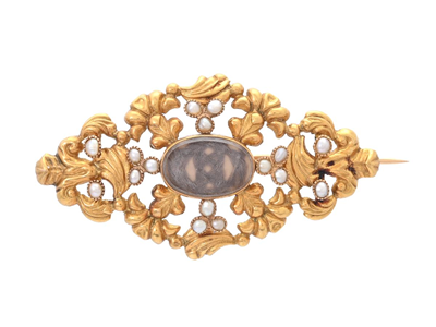 Smycken, BROSCH, 18K guld