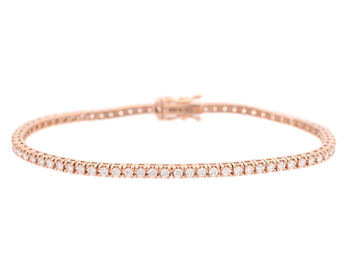 Smycken, TENNISARMBAND, 18K roséguld
