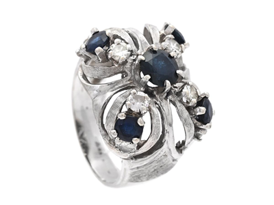 Smycken, RING, 14K vitguld
